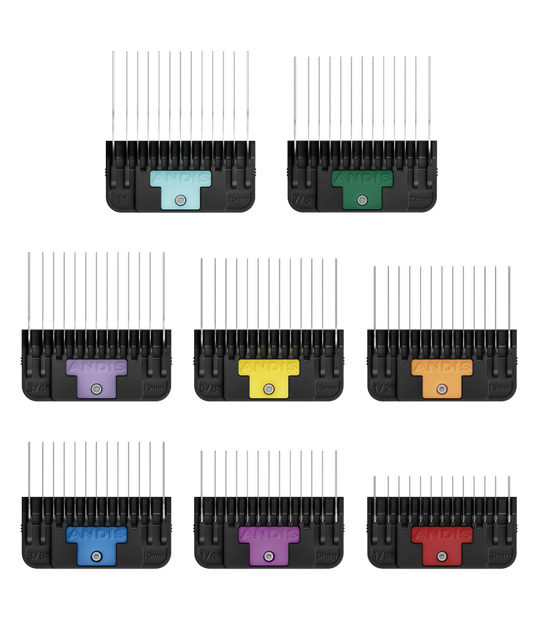 Andis Wide Blade Combs 8-Piece Set