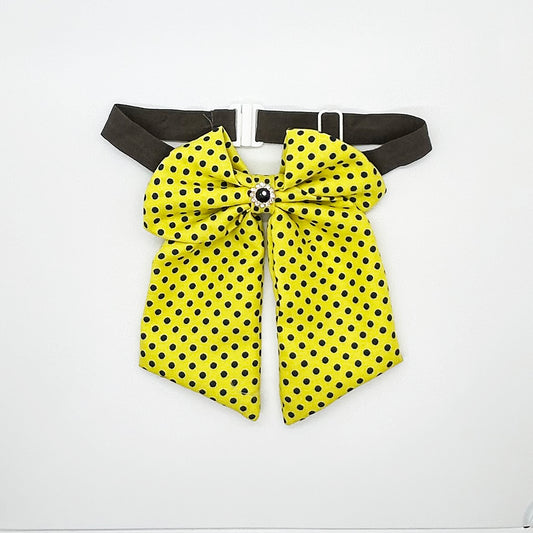 Bow tie with Tails Yellow Dot