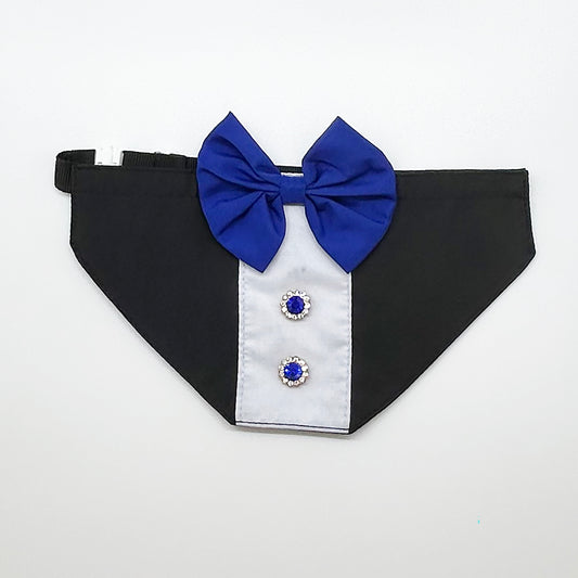 Boy Bib Blue Tux