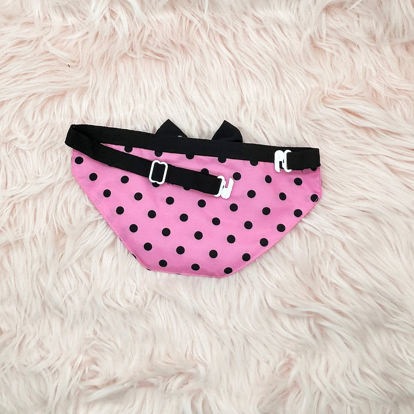 Boy Bib Pink Dot