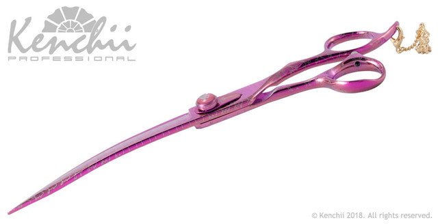 Kenchii Pink Poodle 8" Curved Shear